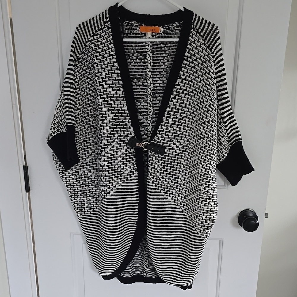 Chic Black and White Sweater